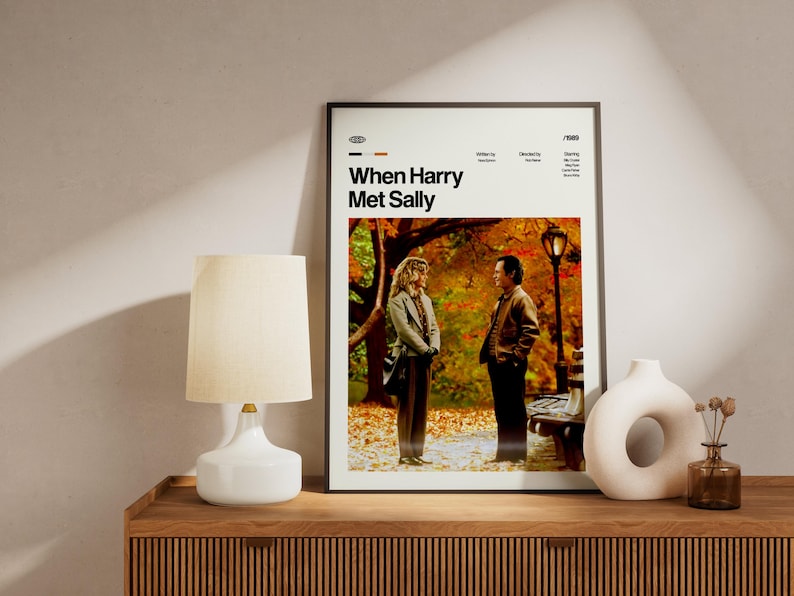 When Harry Met Sally Movie Poster, Retro Art Print, Digital Download image 5