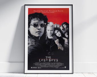 THE LOST BOYS Movie Poster, Retro Art Print, Digital Download