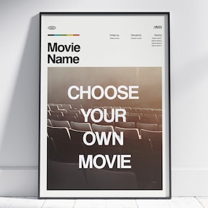 Cartaz de filme personalizado, impressão de cartaz personalizado, cartaz de filme personalizado, pôster de filme personalizado, impressão de filme personalizada, arte de pôsteres de filmes