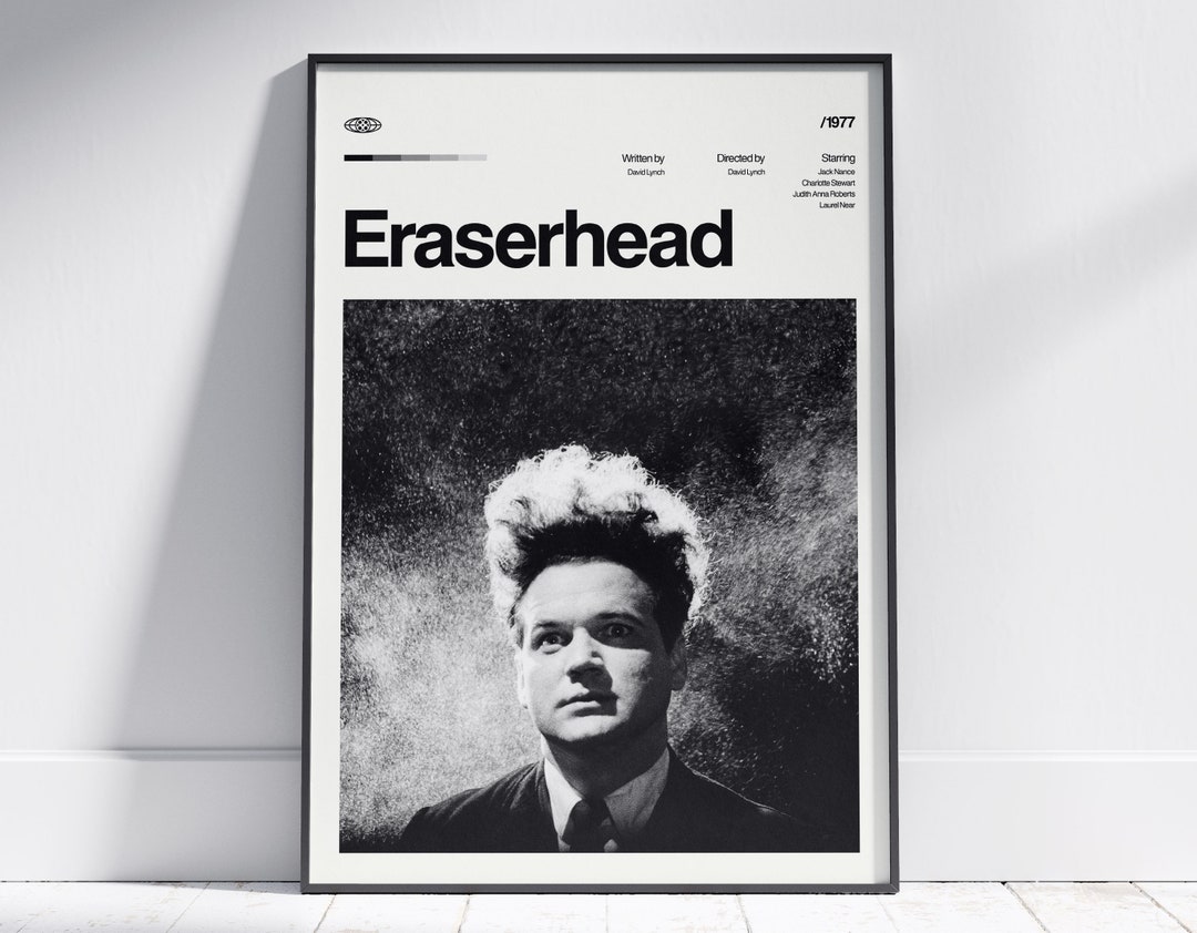 Eraserhead Movie Poster, Eraserhead Wall Decor, Eraserhead Poster Print