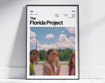 THE FLORIDA PROJECT Movie Poster, Retro Art Print, Digital Download