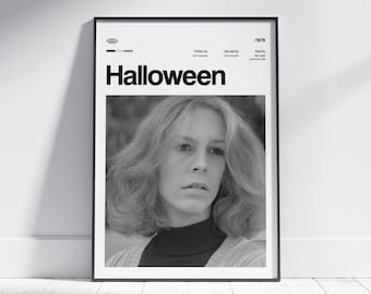 HALLOWEEN Movie Poster, Retro Art Print, Digital Download