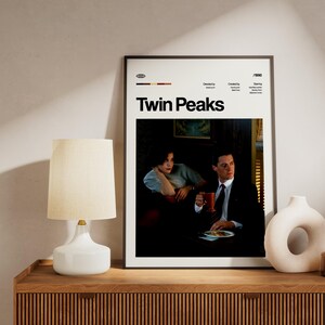 TWIN PEAKS Tv Series Poster, David Lynch Art, Digital Download image 5