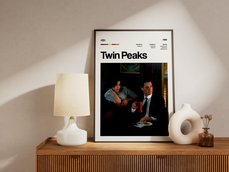 TWIN PEAKS Tv Series Poster, David Lynch Art, Digital Download image 5