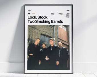 Lock, Stock and Two Smoking Barrels Movie Poster, Retro Art Print, Digital Download