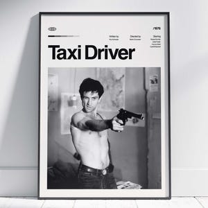 TAXI DRIVER アンティーク額入りポスター Amazon.co.jp: A4 額付き ポスター タクシードライバー Taxi