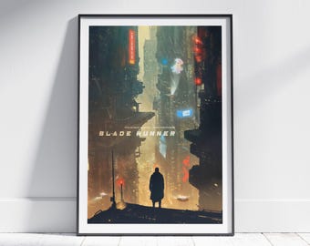 BLADE RUNNER Movie Poster, Retro Art Print, Digital Download