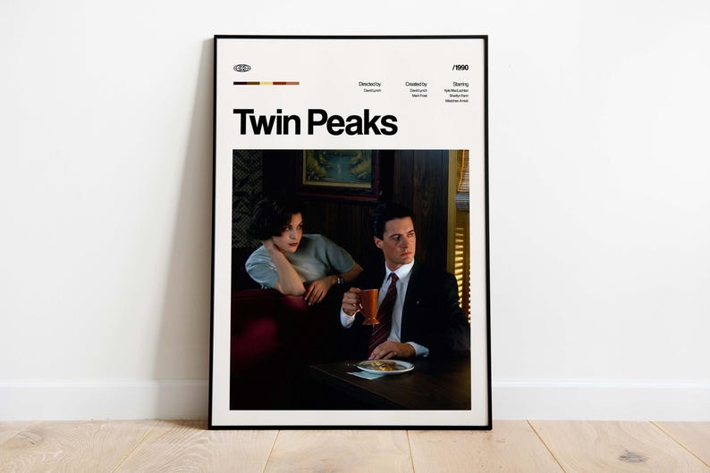 TWIN PEAKS Tv Series Poster, David Lynch Art, Digital Download image 4