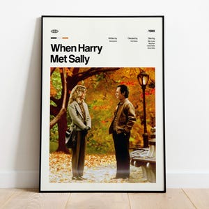 When Harry Met Sally Movie Poster, Retro Art Print, Digital Download image 4