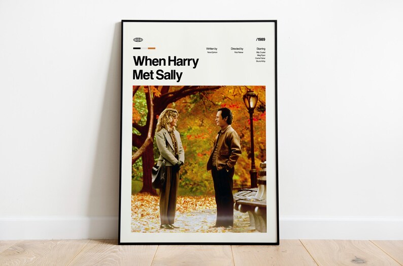 When Harry Met Sally Movie Poster, Retro Art Print, Digital Download image 4
