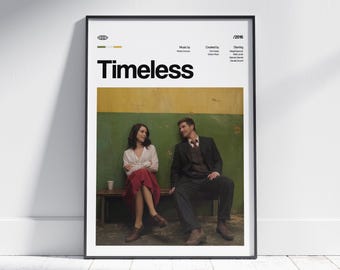 TIMELESS Tv Show Print, Series Poster, Minimalist Wall Art