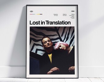 Lost in Translation Movie Poster, Lost in Translation Wall Decor, Lost in Translation Poster Print, Vintage Retro Art Print