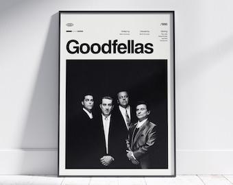 Goodfellas Movie Poster, Goodfellas Wall Decor, Goodfellas Poster Print, Vintage Retro Art Print