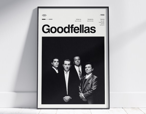 GOODFELLAS Movie Poster, Vintage Art Print, Digital Download - Etsy