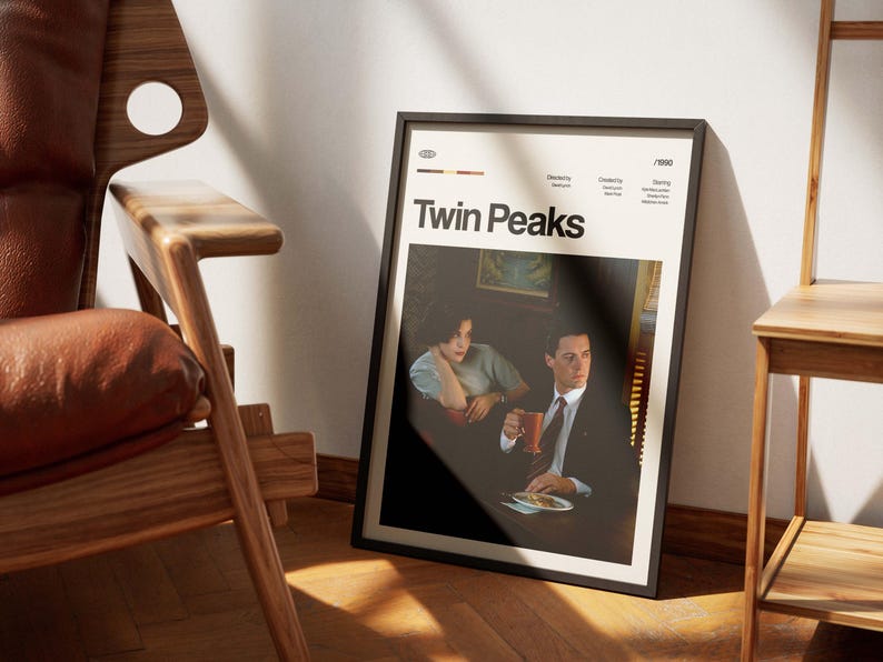TWIN PEAKS Tv Series Poster, David Lynch Art, Digital Download image 2
