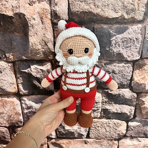 Crochet santa claus doll,santa claus gift,christmas gift, gift for her,crochet santa claus,handmade Santa Claus,Noel gifts