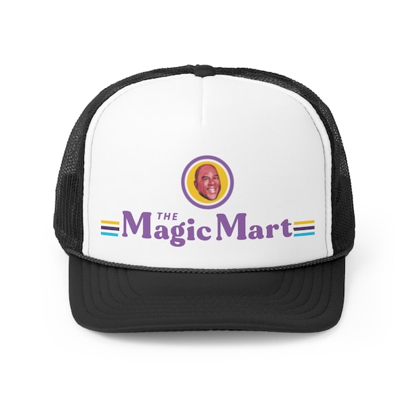 The Magic Mart Chuck Stop Charles Barkley Magic Johnson Capital One March Madness Trucker Hat Chucker Hat