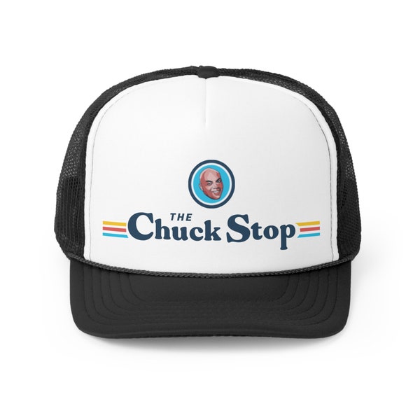 The Chuck Stop Charles Barkley Magic Mart Magic Johnson Capital One March Madness Trucker Hat Chucker Hat