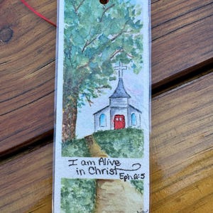 Hand-Painted Watercolor Bookmarks, Book Accessories, Bookish Gifts