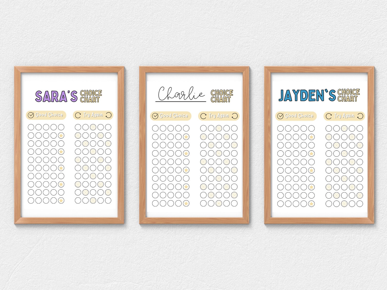 Kids Behavior Chart, Reward Chart Systems for Kids Charts, Empowering ...