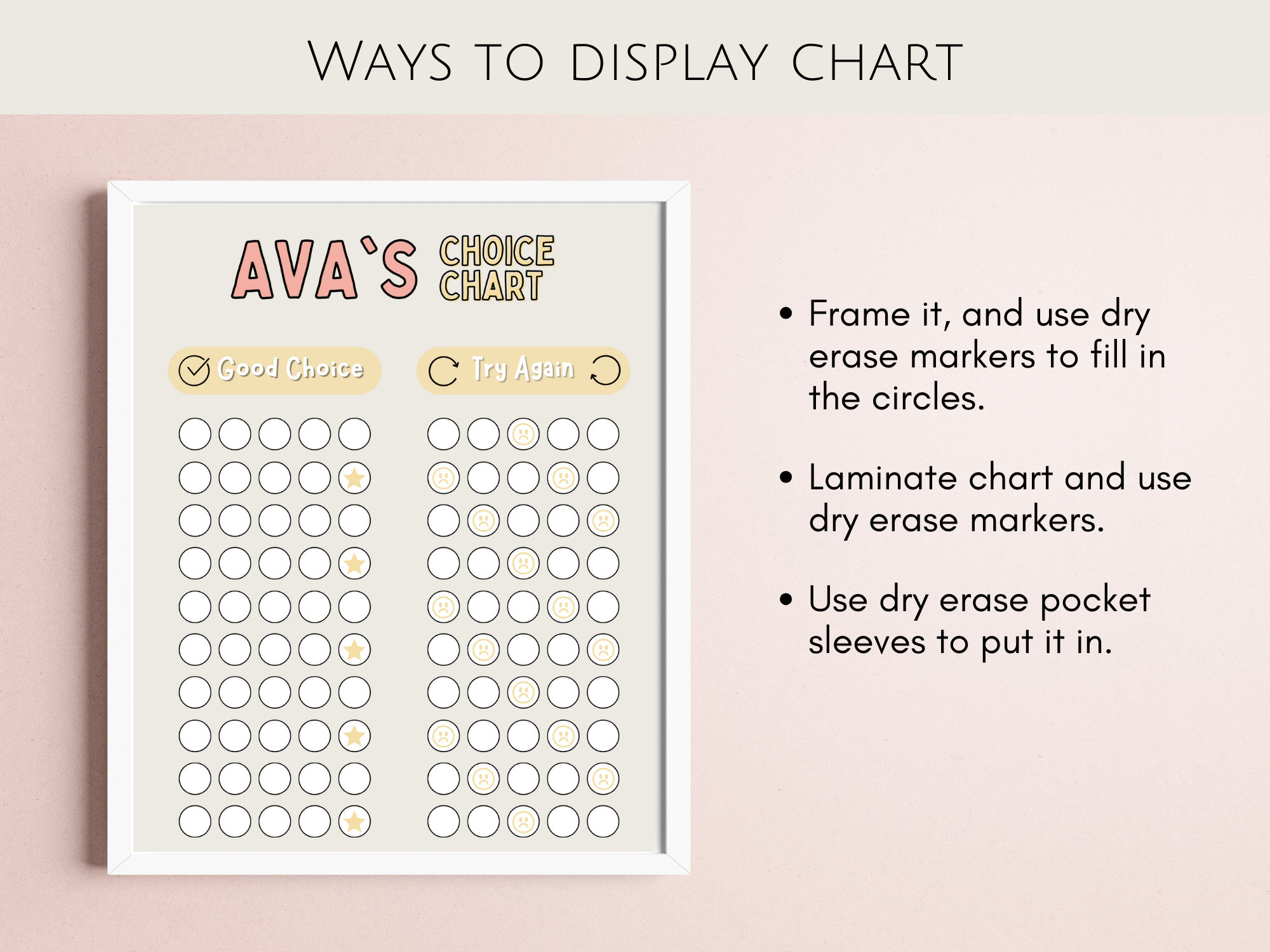 Kids Behavior Chart, Reward Chart Systems for Kids Charts, Empowering ...
