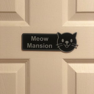 Benutzerdefinierte Katzen Türschild