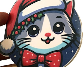 Christmas Cat Food Can Cover: Festive Holiday Pet Food Lid