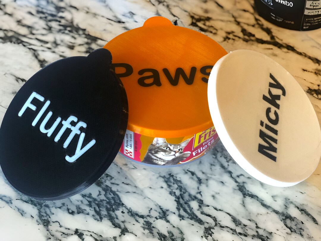 Personalized Dog and Cat Food Can Lids Pet Can Cover for Puppies and