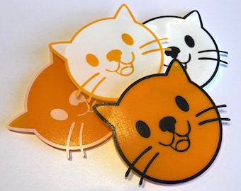 Cat Food Lids 5.5oz Can - set of 4 - various colors Food Storage