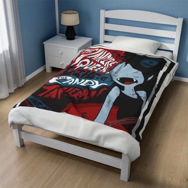 Adventure Time Blanket, Marceline, Home Dekoration, Kuscheldecke, Schlafzimmer Dekoration, Haus und Wohnen, Samt Plüschdecke