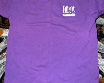 Vintage 90s the Tonight Show Jay Leno T-shirt Size L - Etsy