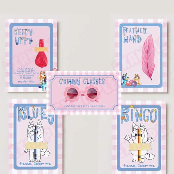 Bluey Keepy Uppy Printable Etsy UK