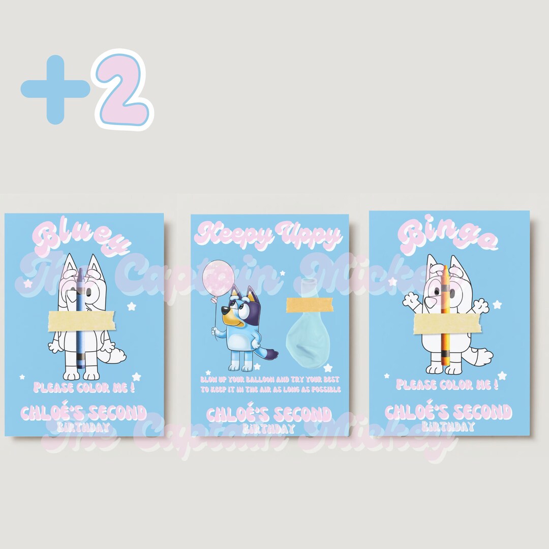 Bluey Party Favors Keepy Uppy Bluey Printable Game Bluey - Etsy