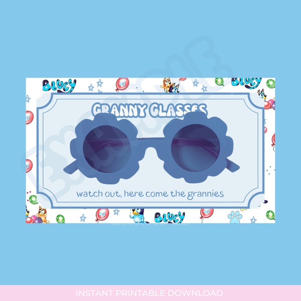 Bluey Party Favor Granny Glasses - Etsy Singapore