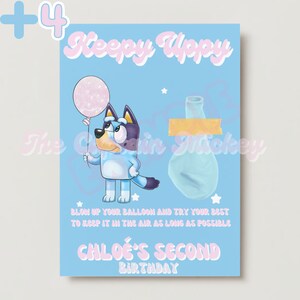 Bluey Party Favors Keepy Uppy Bluey Printable Game Bluey - Etsy