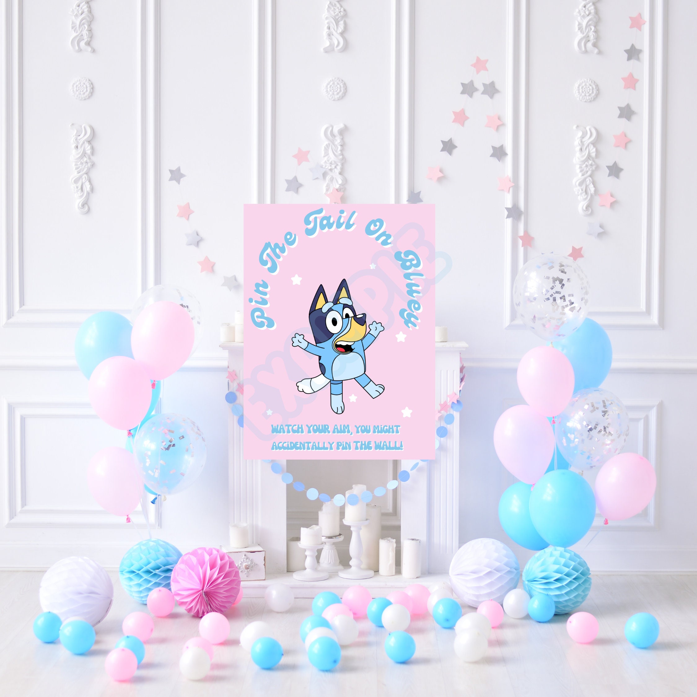 Bluey Pin The Tail On Bluey Party Favors Bluey Birthday Party Etsy Sweden
