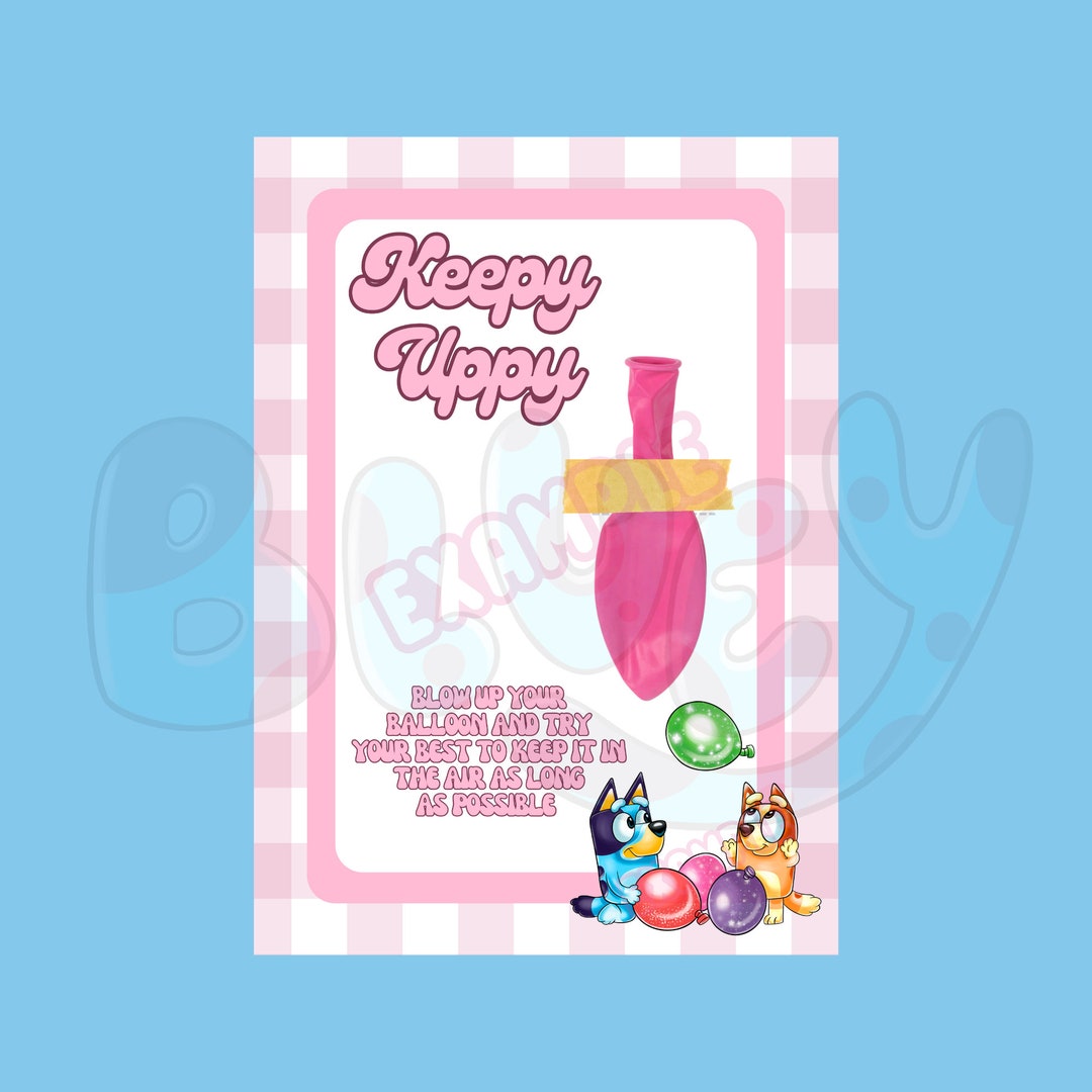 Keepy Uppy Party Favor Printable