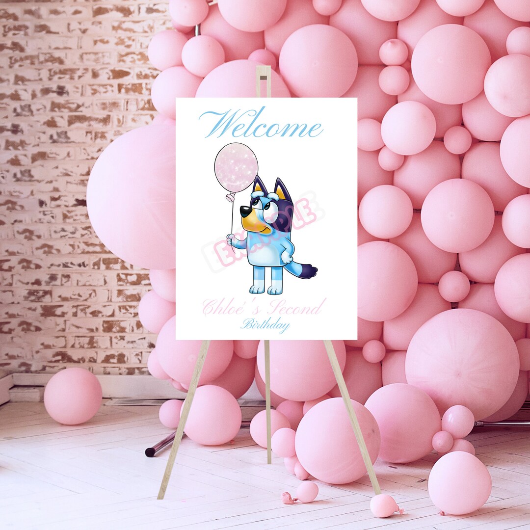 bluey-welcome-birthday-sign-3-sizes-bluey-party-favor-decor-etsy