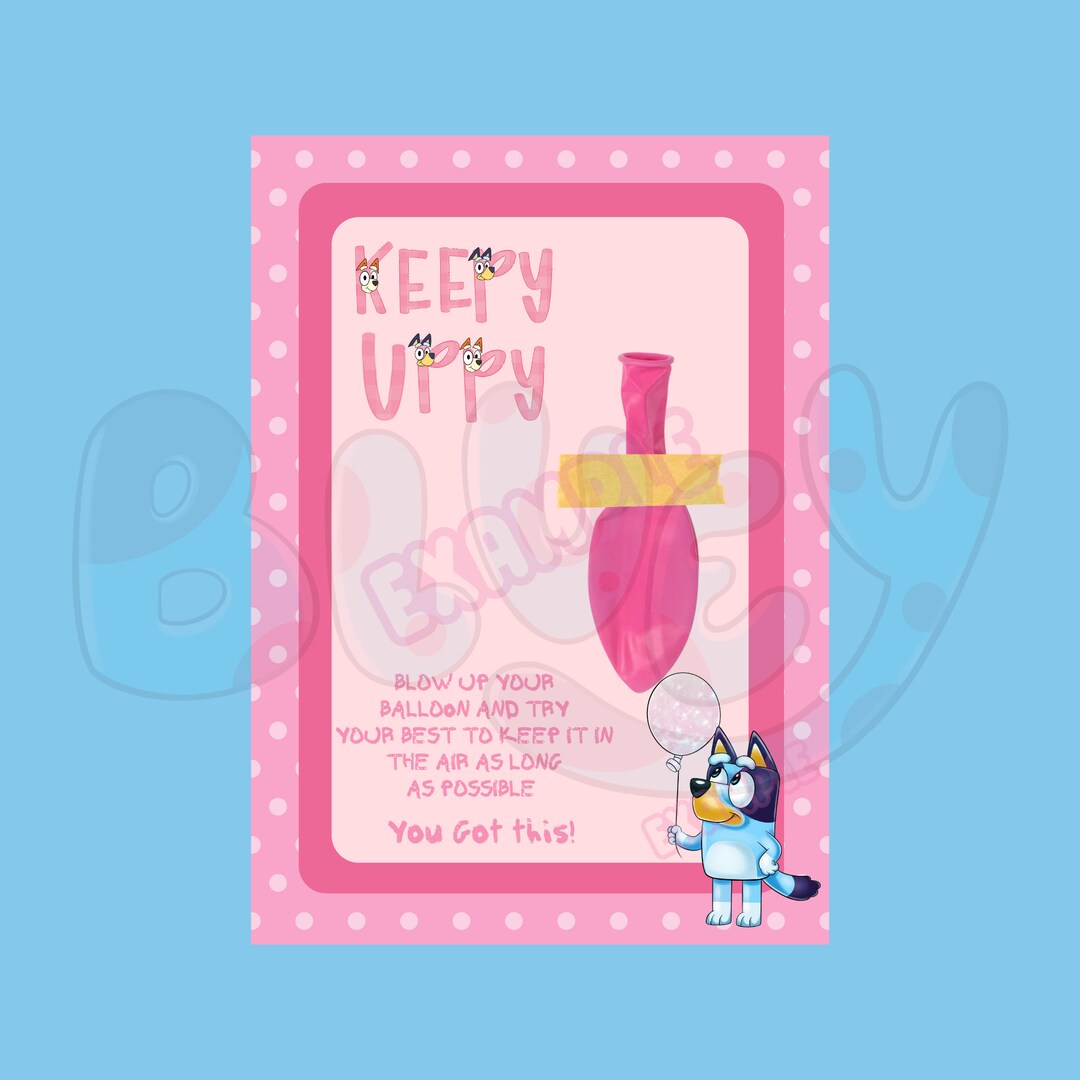Bluey Party Favors Keepy Uppy Bluey Printable Game Bluey - Etsy