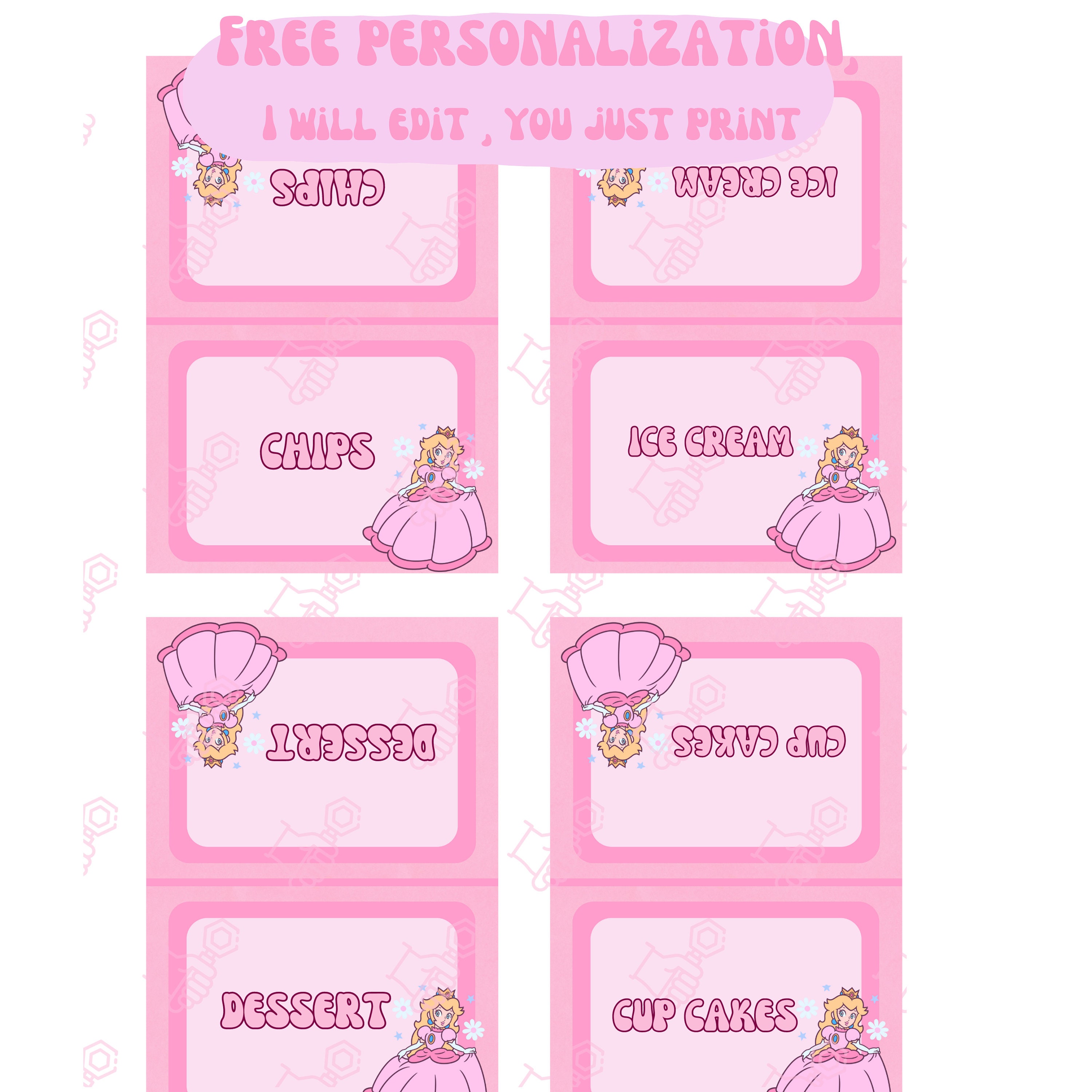 Mario Princess Peach Birthday Party Supplies, Pin the Sticker on the Party  Game Poster, Mario Princess Peach Party Favors, Mario Princess Peach Party