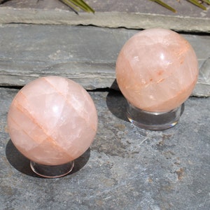 Fire Quartz Spheres | Polished Hematoid Quartz Spheres | Quartz Spheres - You Choose