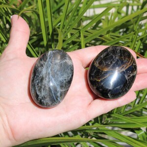 Black Moonstone Palm Stone | High Quality Black Moonstone Palm Stone | Polished Black Moonstone