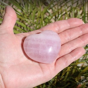 Rose Quartz Palm Stone Hearts