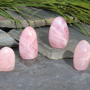 Rose Quartz Freeform Displays - You Choose