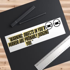 Humorous Bumper Stickers, Funny Car Accessories, Gift for Car Lovers, Unique Vehicle Decor, Quirky Auto Stickers