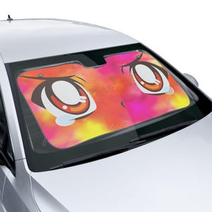 Colorful Anime Car Sun Shades - UV Protection, Cool Car Accessory, Fun Gift for Car Lovers, Summer Essentials, Unique Vehicle Decor