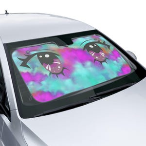 Mystical Eye Car Sun Shades | Colorful UV Protection, Auto Decor, Summer Accessory, Gift for Car Lovers, Unique Design