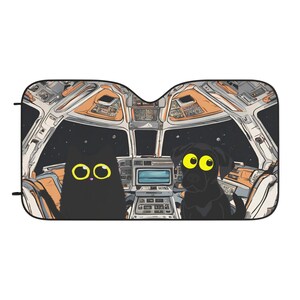 Cat Dog Car Sun Shades Spaceship