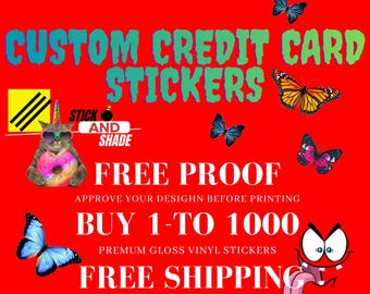 Custom Credit card stickers