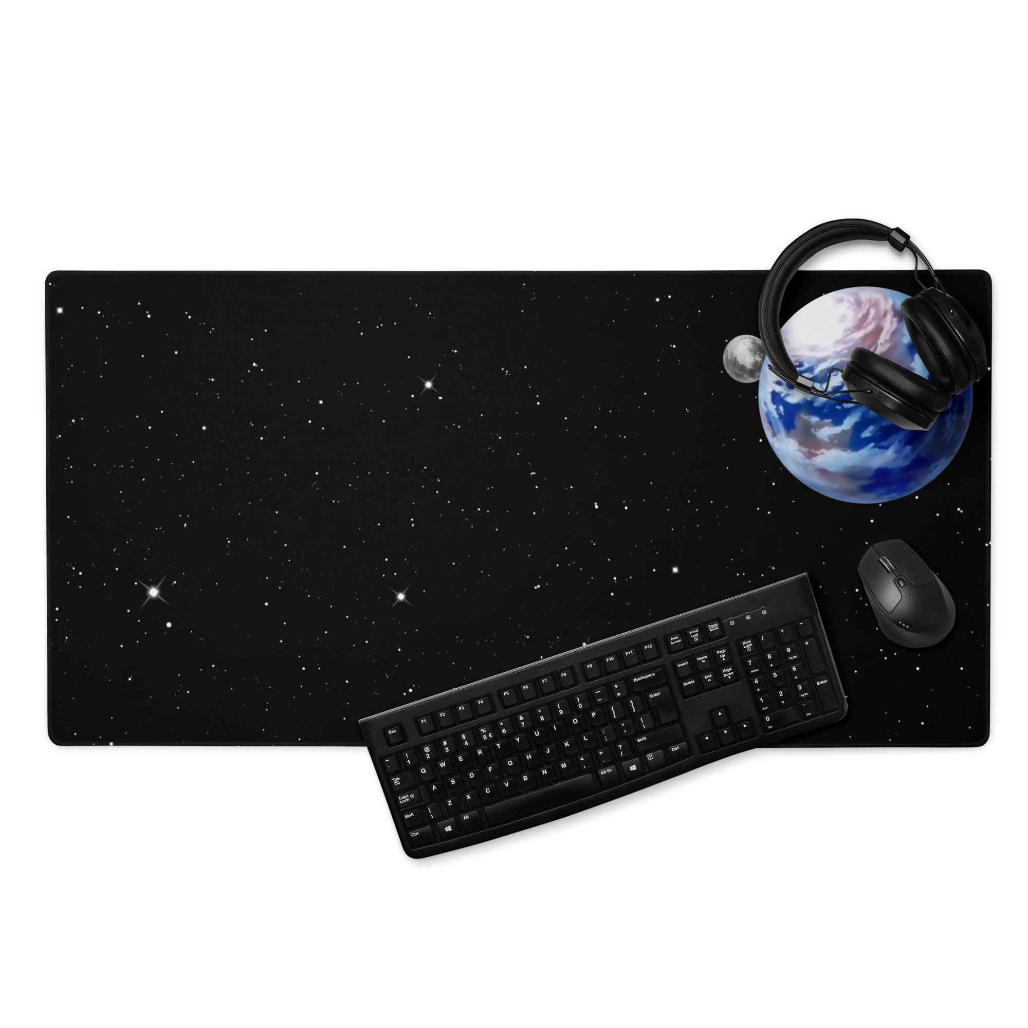Earth Space Full Desk Pad Gaming Mouse Pad Etsy